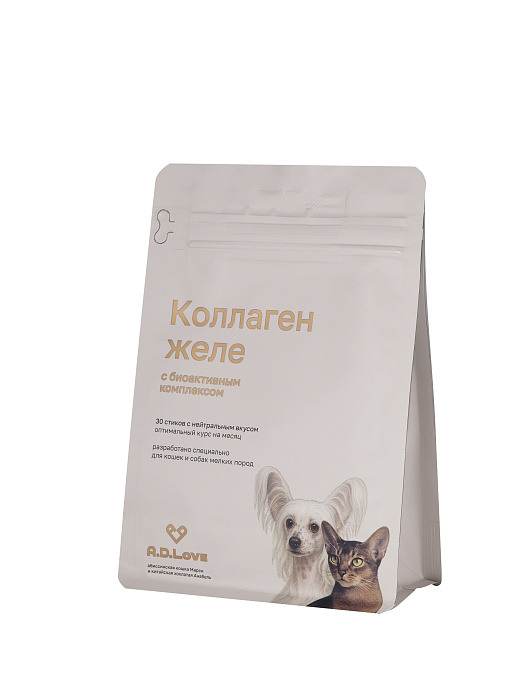 Коллаген желе для кошек и собак мелких пород